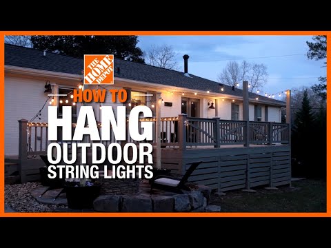 How To Hang Outdoor String Lights - How To Hang Fairy Lights On Patio