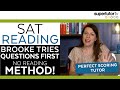 Evaluating the 'Questions First' Method