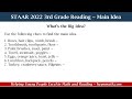 Identifying the Main Idea in 3rd Grade Reading