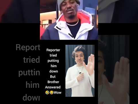 When reporter tried to put him down, his reply made everyone smile ๐ #shorts #comedy