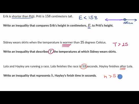 Inequalities word problems | 6th grade | Khan Academy