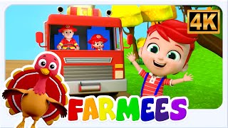 Wheels on the Firetruck + More Nursery Rhymes & Toddlers Songs