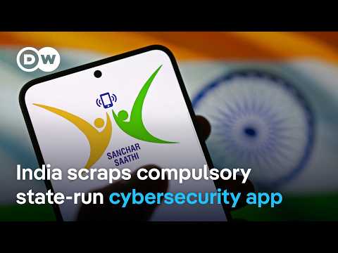 YouTube video thumbnail: Backlash Forces Modi Government to Scrap Plan to Preload Cybersecurity App on Smartphones 