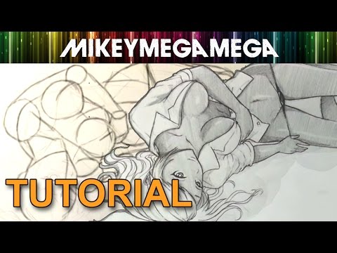 How To Draw A Seductive Sexy Anime Pose - REAL TIME...