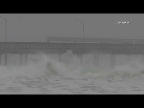 San Diego: OB Pier Takes a Pounding 12242024