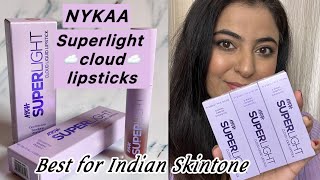Nykaa Superlight cloud liquid lipsticks SWATCHES | I am surprised | Matte finish lipstick #nykaa