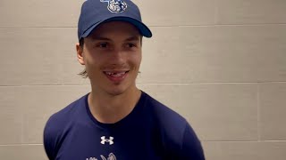 Media availability with Tyrel Bauer after signing a two-year contract with the Winnipeg Jets