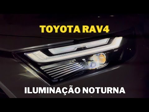 COMO É O NOVO TOYOTA RAV4 PELA NOITE - INTERIOR E EXTERIOR