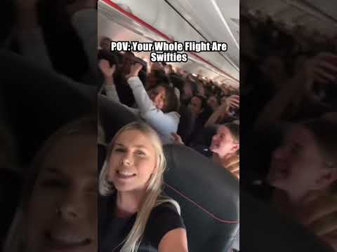 POV: your whole flight are swifties #comedy #foryou #funny #youtubeshorts ???