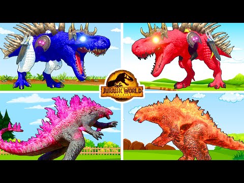 ALL SpiderMan Dinosaurs Fighting in Jurassic World Evolution 2 T-Rex I-Rex Giga Brachiosaurus