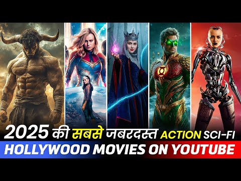 Top 10 Best Hollywood Adventure & Action Movies in Hindi On YouTube | 2025 Hollywood Movies in hindi