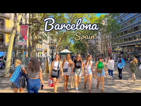 Barcelona, Spain 🇪🇸 July 2023 4K-HDR Walking Tour (▶216min)