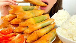 欲望のまま揚げ物を爆食する9ヶ月妊婦【納豆チーズ春巻き】
