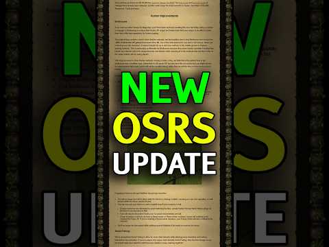 Jagex Just Made Skilling Faster (New OSRS Update)