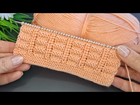 Muhteşem 🧶Kolay iki şiş örgü yelek model 🧶Eays crochet knitting patterns