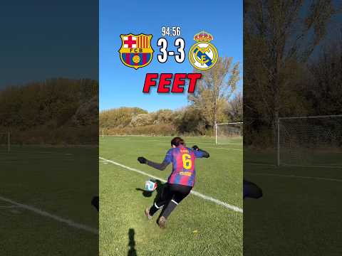 Barcelona 🆚 Real Madrid 🏆 Imagine this happens 👀… #football #shorts