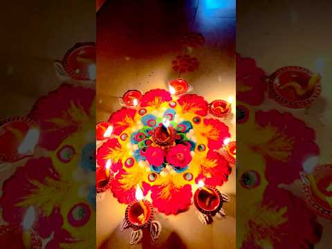 Diwali Rangoli design #shorts #trending #rangoli