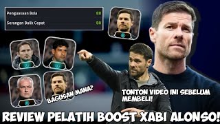 REVIEW PELATIH BOOSTER XABI ALONSO,PENGUASAAN BOLA & QUICK COUNTER! Bagusan mana!?