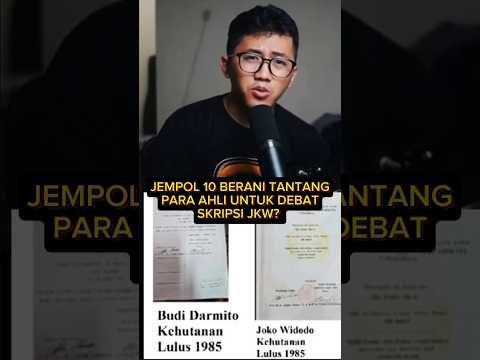 JEMPOL 10 BERANI TANTANG PARA AHLI DEBATKAN SKRIPSI JKW?