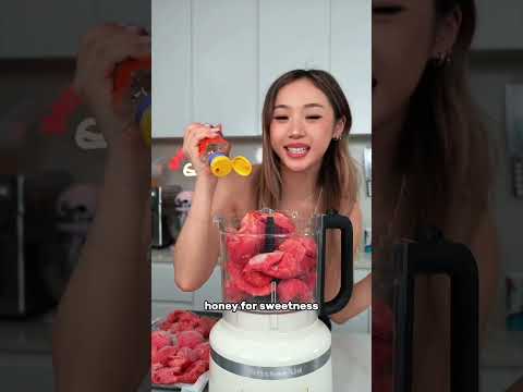 Testing watermelon sorbet by @catherine.desserts #lifehack #food #reallifehacks #realkitchen #recipe
