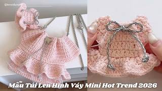 DIY Crochet AirPods Case | Mẫu Túi Len Mini Đựng Tai Nghe Hot Trend