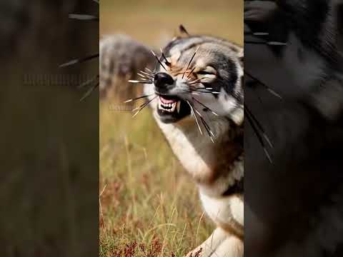 Porcupine vs Coyotes - They Picked the Wrong Animal to Mess With! #wildlife #rescue #animals