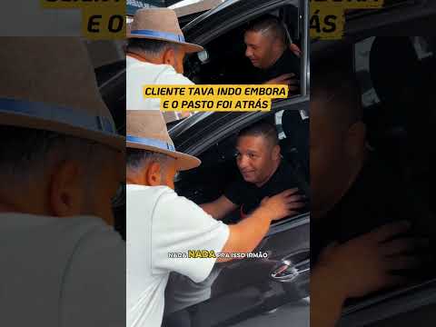 Cliente tava indo embora já