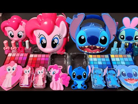 ASMR Pinkie pie vs Stitch Slime Mixing Random Into Slime!#asmr #Slime#satisfying