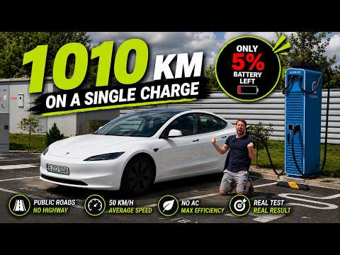 I Drove a Tesla Model 3 for 1,010 KM on ONE Charge… Here’s What Happened!