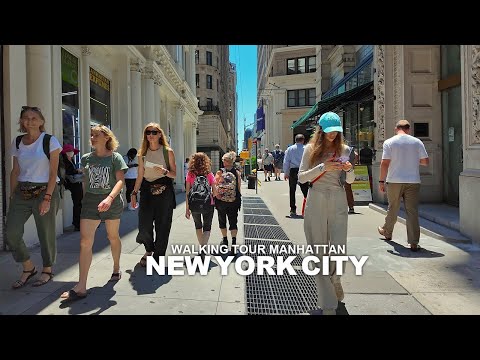 New York Manhattan Summer Walk, Union Square, Broadway, SoHo, Canal Street, Chinatown, 6th Avenue