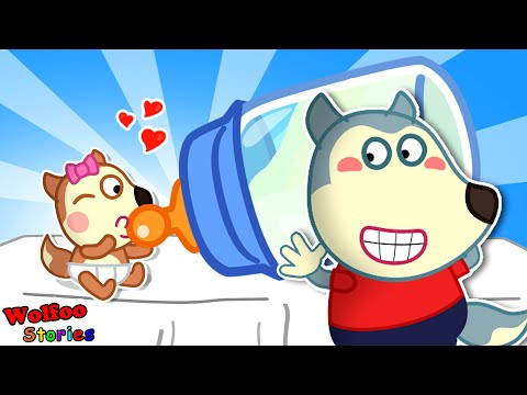 Wolfoo Takes Care of the Baby Lucy ⭐️ Funny Cartoon For Kids @KatFamilyChannel