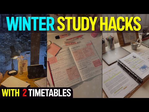 Perfect Winter Study Hacks for Students| 2Timetables Included