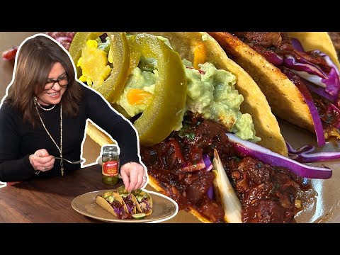 How to Make Hard Shell Pork Tacos with 3-Chile Salsa and Guac | Rachael Ray