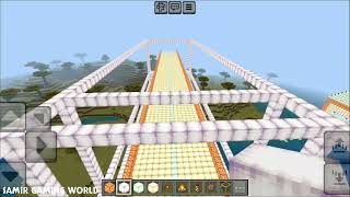 Minecraft working on bridge part 2