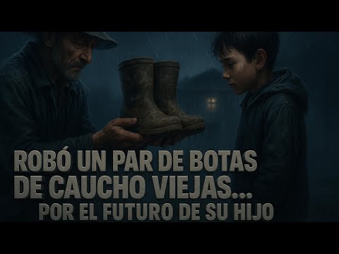 Robó un par de botas de caucho viejas… por el futuro de su hijo 👢❤️