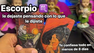 ESCORPIÓN | DEJASTE A ALGUIEN PENSANDO EN TI 😱 PARECE QUE LUCHA PARA OLVIDARTE EN REDES UN ADMIRADOR