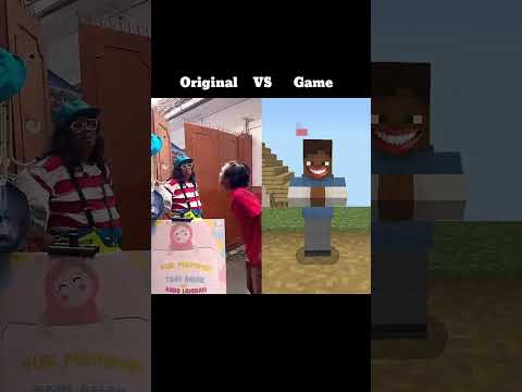 Original VS Game - Bego Bisa Jadi Anak Kecil #minecraft #funny #shorts