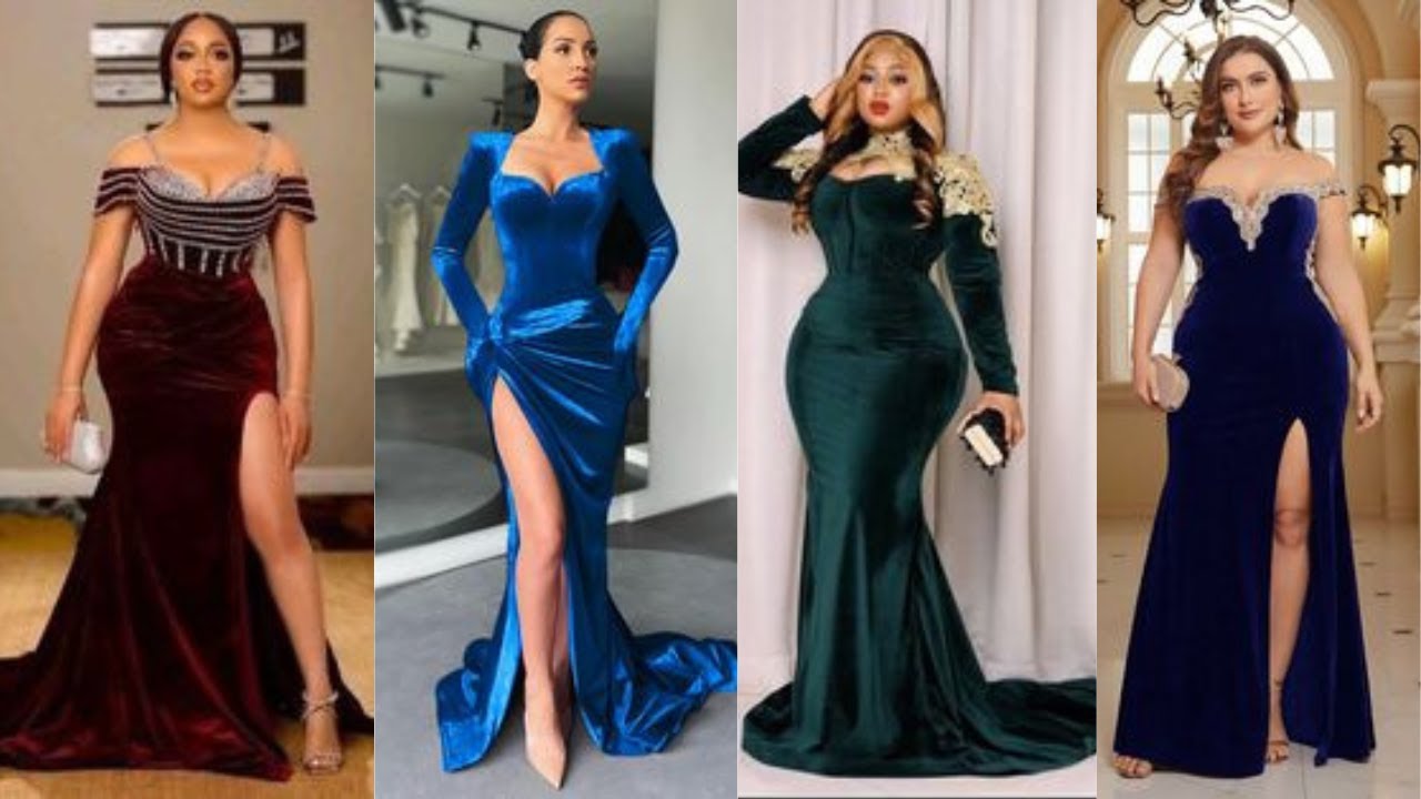 Latest Stunning Velvet Evening Gowns for Ladies | Glamorous Fashion Trends 2024