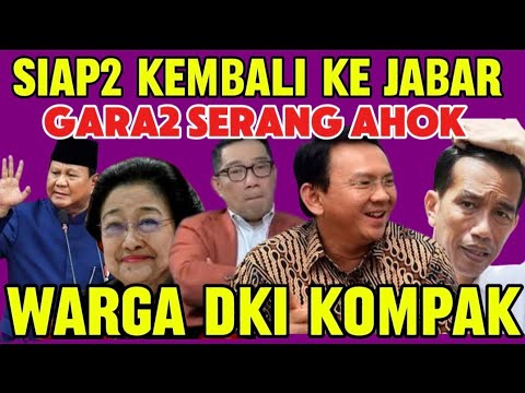 RK KENA KARMA AHOK? WARGA DKI KEMBALIKAN RIDWAL KAMIL KE JABAR?