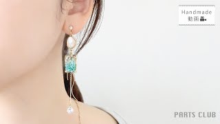レジンで作る ドゥルージー風ピアス