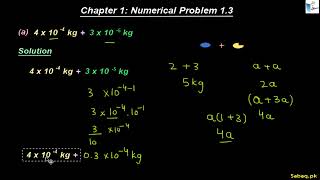 Class 9th | Punjab Board (2025-26) | Chapter 1 | Numerical Problem: 1.3