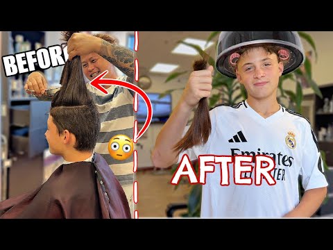 Kyson chops off HIS PONYTAIL *10 INCHES GONE* (does he regret it?)