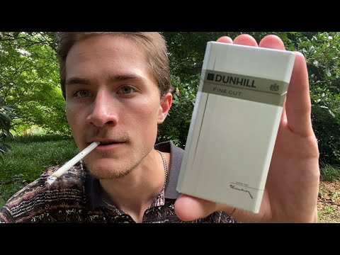 Smoking a Dunhill Fine Cut White Cigarette - Review