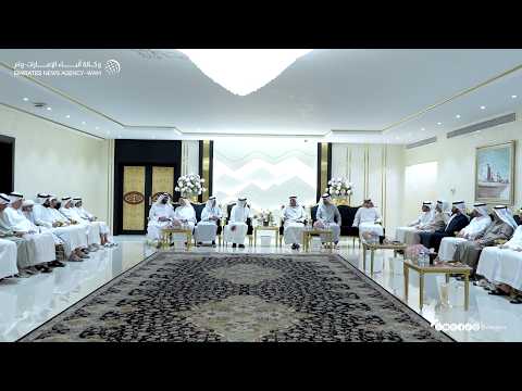 سعود بن صقر يستقبل المهنئين بشهر رمضان المبارك