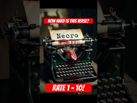 HOW HARD IS THIS VERSE? RATE FROM 1 - 10!  - KNIFE IN YOUR SPINE - NECRO VERSE