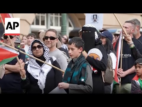 YouTube video thumbnail: Tens of Thousands March Across Australia in Support of Palestinians in Gaza