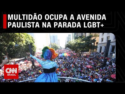 Multidão ocupa a Avenida Paulista na Parada LGBT+ | CNN PRIME TIME