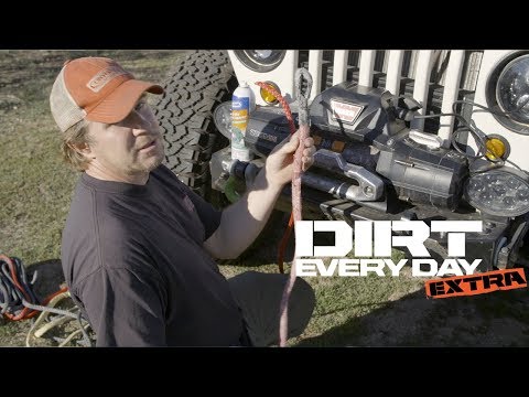 How to Install a Bubba Rope Synthetic Winch Rope on a Warn Winch - Dirt Every Day Extra