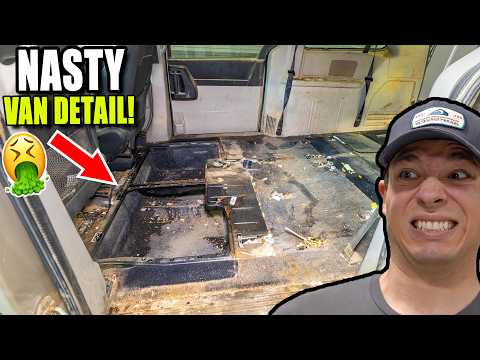 "Impossible" Cleaning of a DISGUSTING Family Minivan!