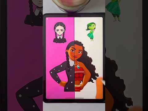 Moana two style art #shorts #art